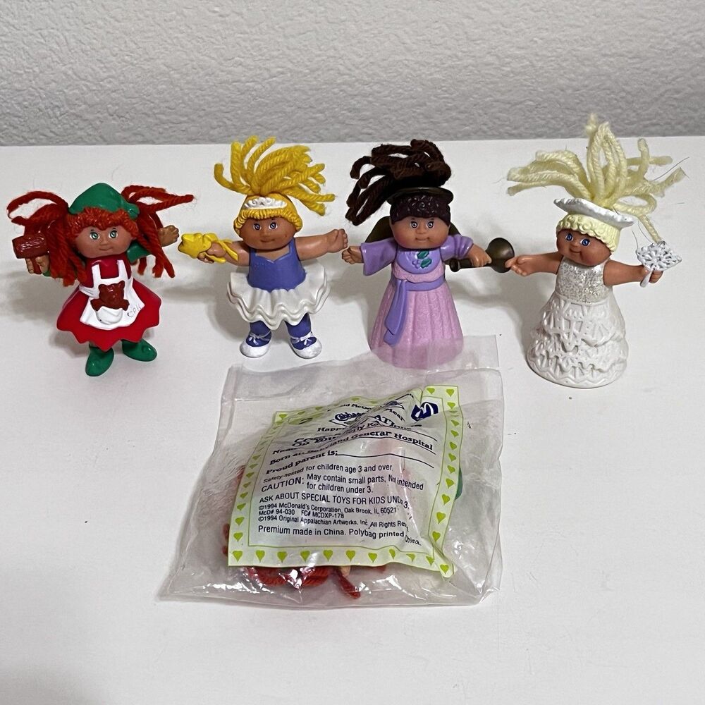 McDonald's Happy Meal Toys Cabbage Patch Kids Miniature Dolls Lot of 5 1994